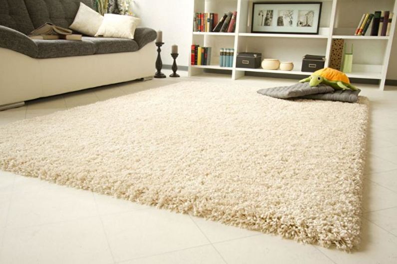Living Room Design in a Country House - Flooring