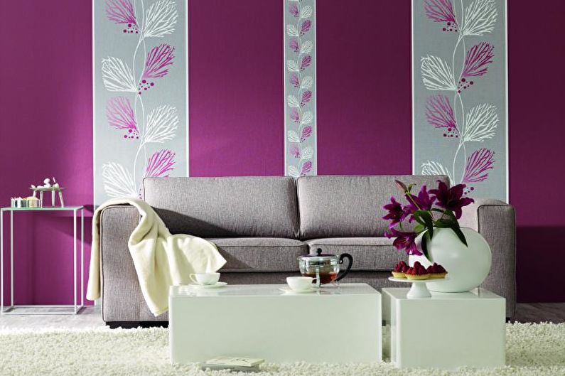Combining wallpaper in the living room - Companion Wallpaper