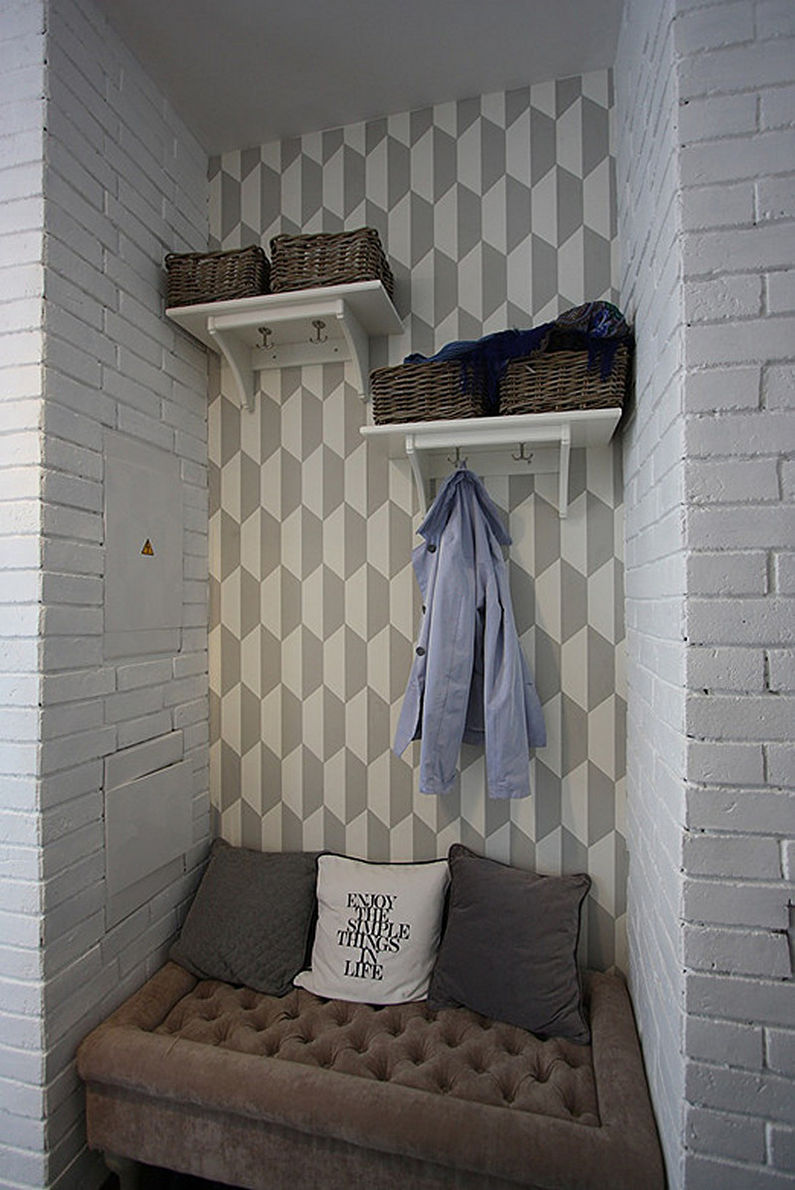 Hallway - Design of a two-bedroom apartment