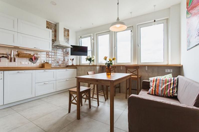 Kitchen - Three-room apartment design