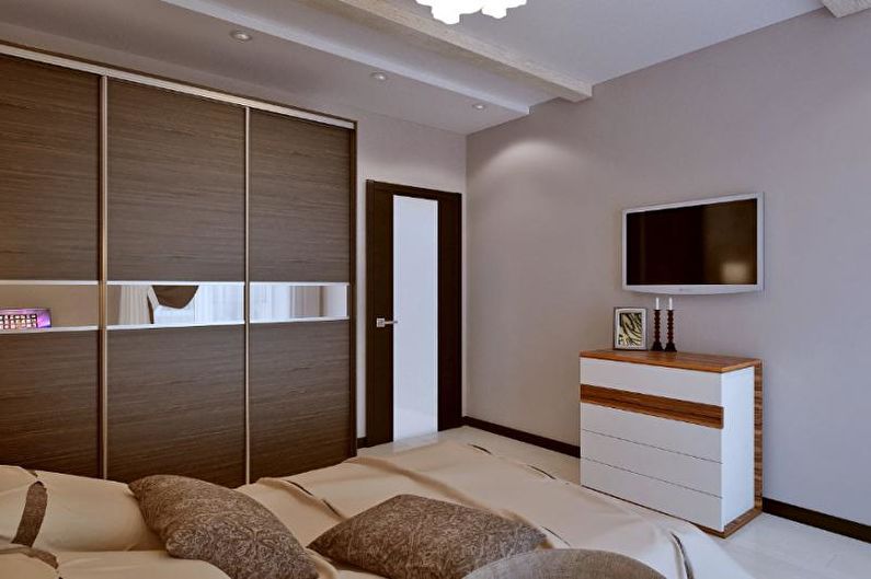 Bedroom - Three-room apartment design