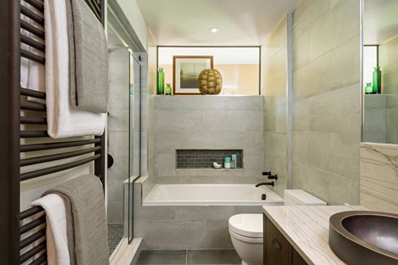 Bathroom - Three-room apartment design
