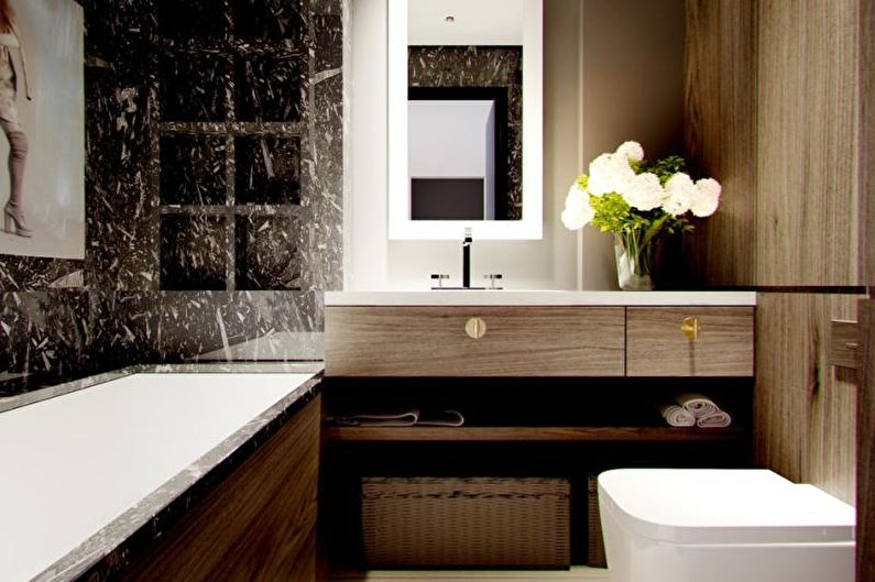 Bathroom - Three-room apartment design