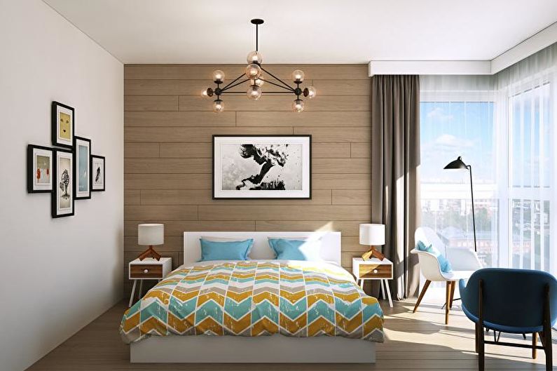 Interior design of a three-room apartment - photo