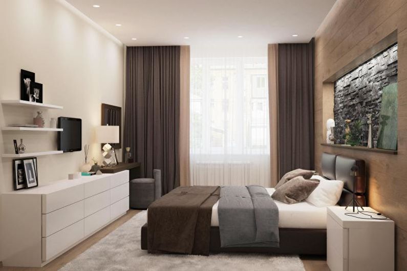 Interior design of a three-room apartment - photo
