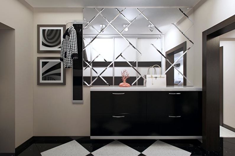 Interior design of a three-room apartment - photo