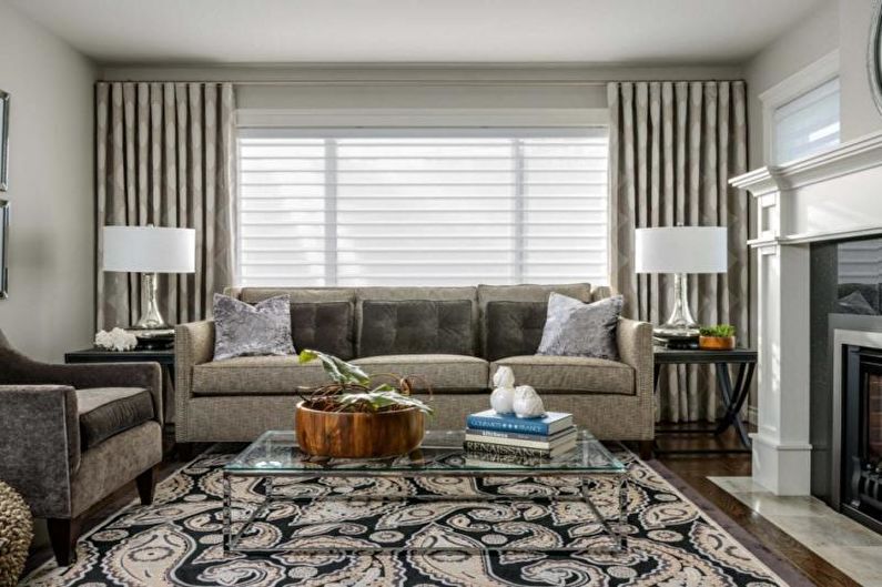 Interior design of a three-room apartment - photo