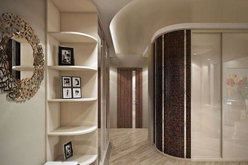 Interior design of a three-room apartment - photo