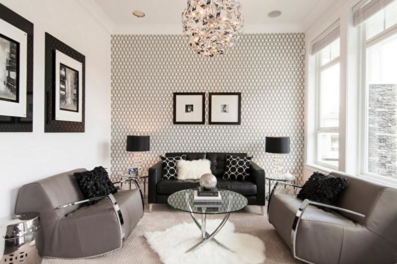 Wallpaper for the living room - How to choose wallpaper in the apartment