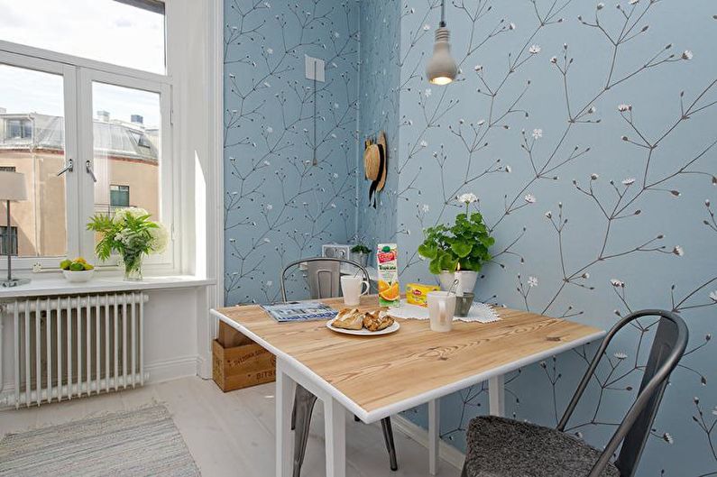 Wallpaper for the kitchen - How to choose wallpaper in the apartment