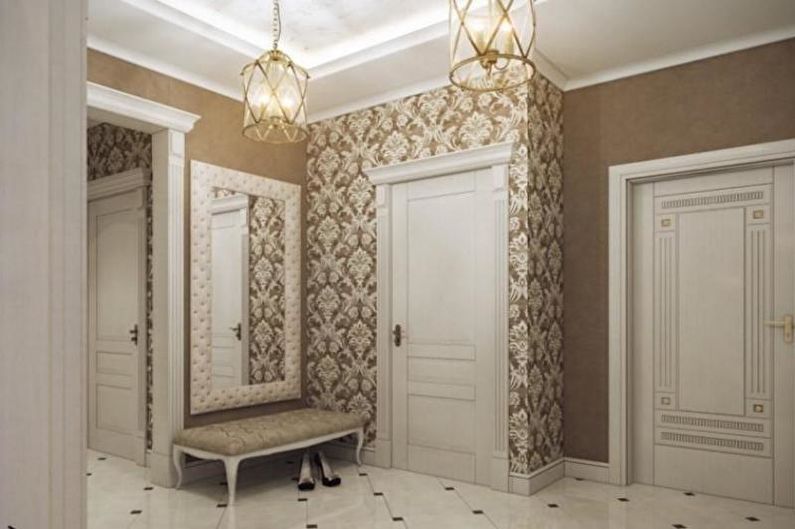 Wallpaper for the hallway - How to choose wallpaper in the apartment