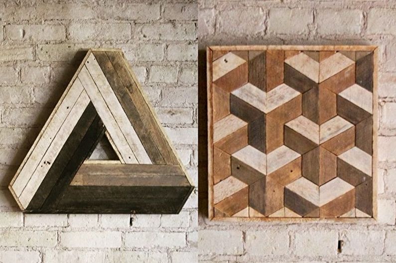 DIY paintings for the interior - Paintings from wood