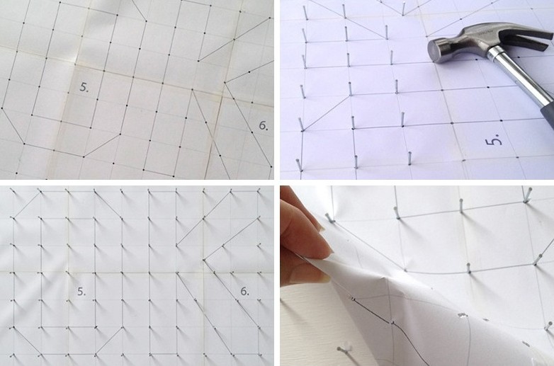 DIY paintings for the interior - String art