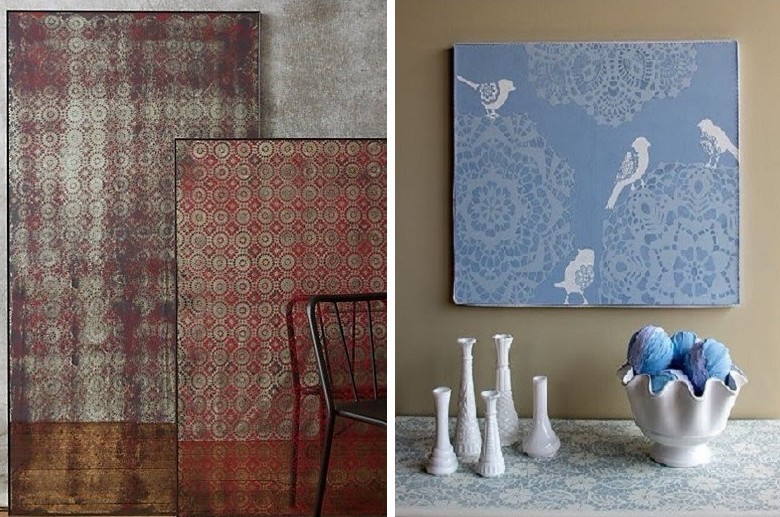 DIY Paintings for Interior - Stencils