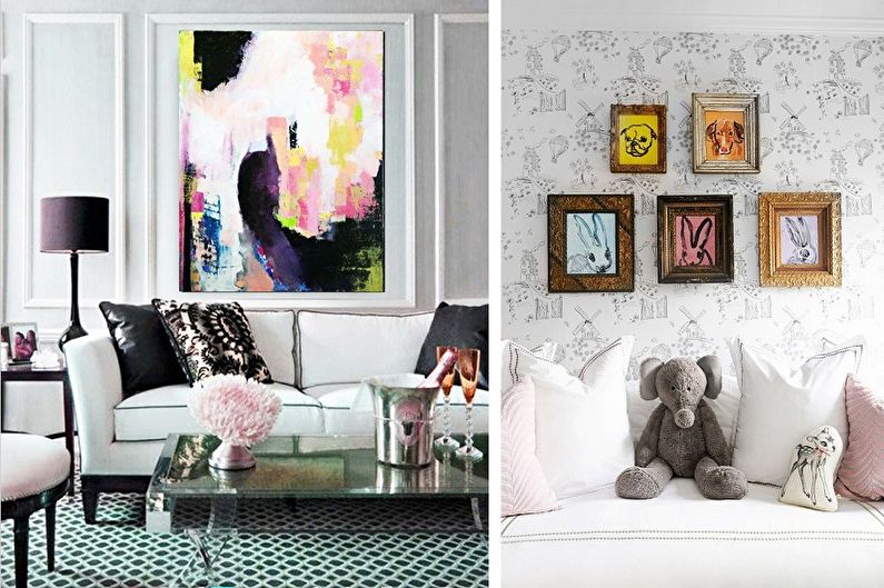 DIY paintings for the interior - photo