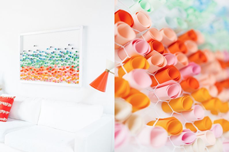DIY paintings for the interior - photo