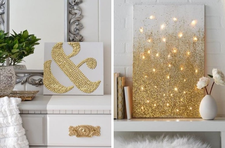 DIY paintings for the interior - photo