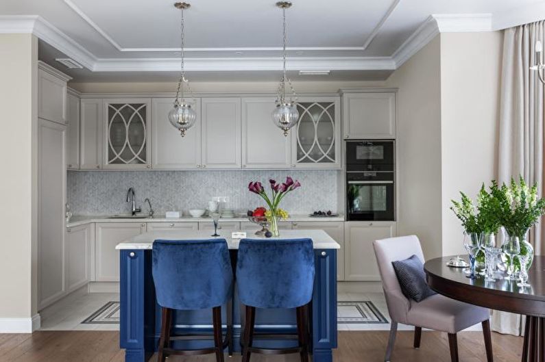 Classic blue kitchen - Interior Design