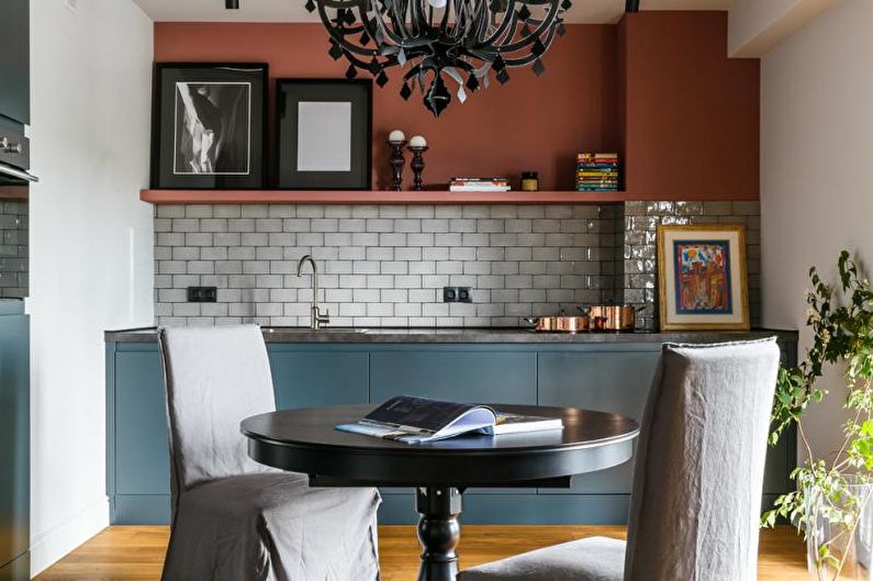 Blue kitchen in a modern style - Interior Design