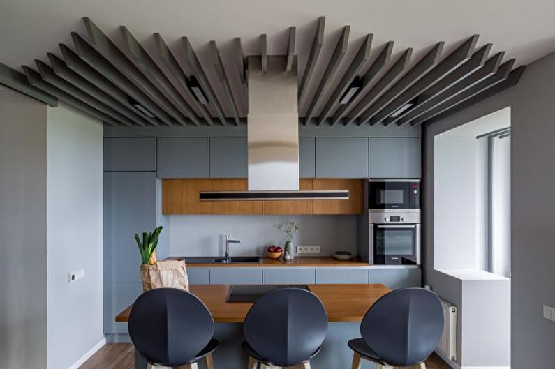 Blue kitchen in a modern style - Interior Design