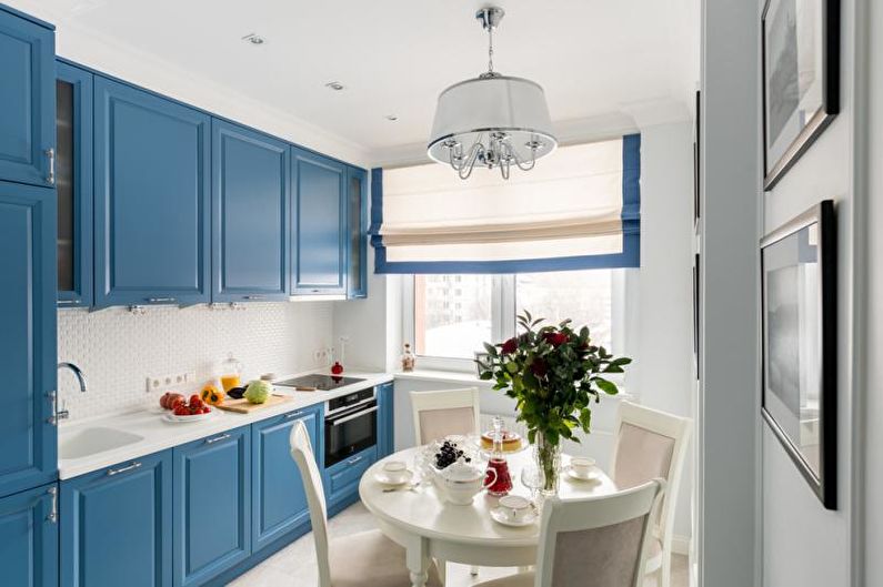 Kitchen Design in Blue - Ceiling Finish