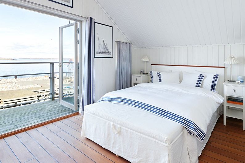 Camera da letto in stile navy bianco - Interior Design