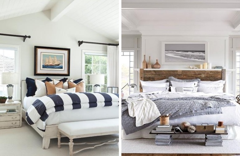 Camera da letto in stile navy bianco - Interior Design