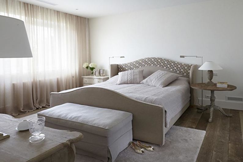 White Bedroom Design - Decorazione murale