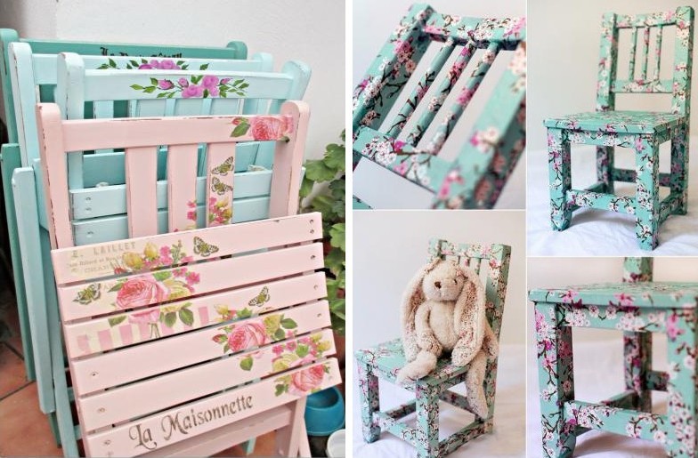 Meubles de découpage bricolage - Chaises de découpage