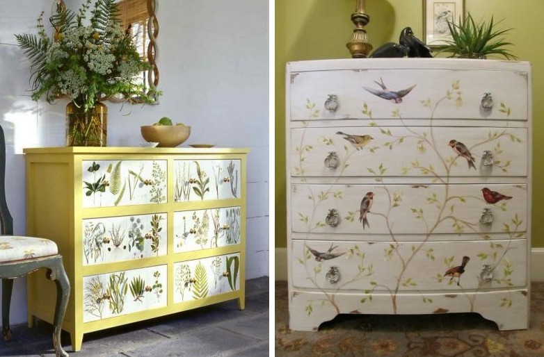 Découpage de poitrine - Découpage de meubles de bricolage