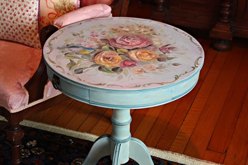 Découpage de table - Découpage de meubles bricolage