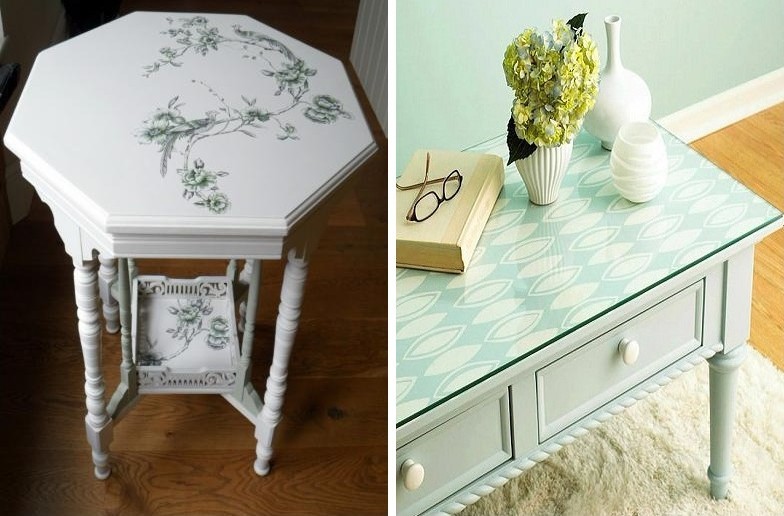 Découpage de table - Découpage de meubles bricolage