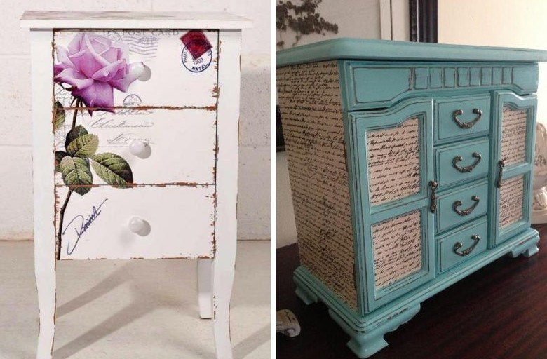 Meubles de découpage - belles photos et idées