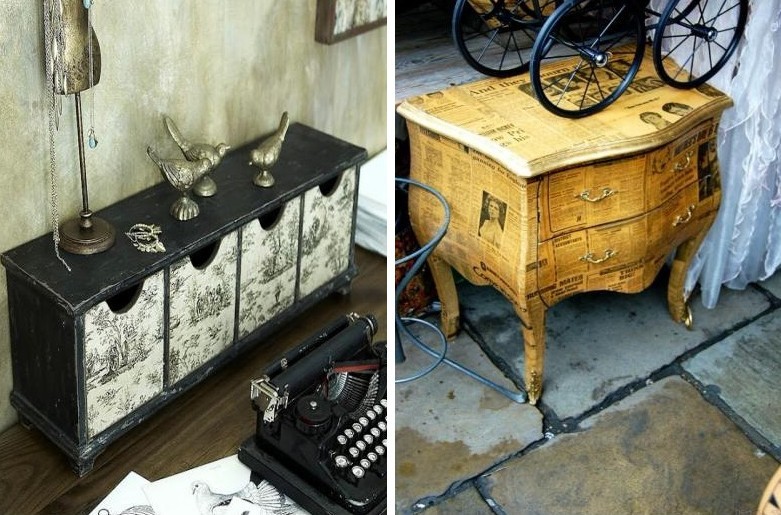Meubles de découpage - belles photos et idées