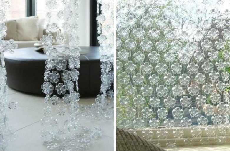 DIY Plastic Bottle Crafts - Curtains & Garlands