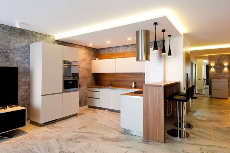 Kitchen design in a modern style - Appliances and accessories
