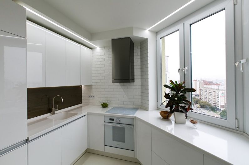 Interior design kitchen in a modern style - photo