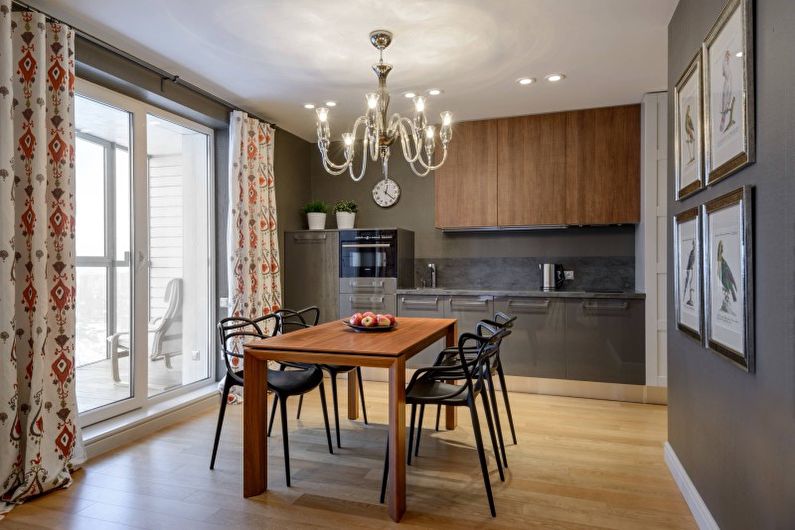 Interior design kitchen in a modern style - photo