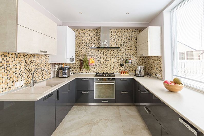 Interior design kitchen in a modern style - photo