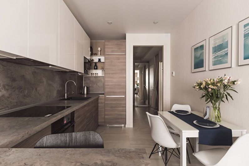 Interior design kitchen in a modern style - photo