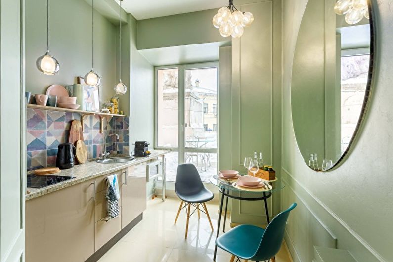 Interior design kitchen in a modern style - photo