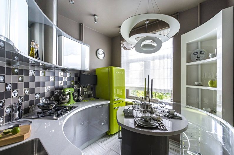 Interior design kitchen in a modern style - photo