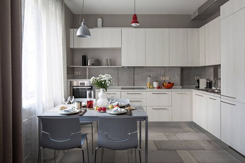 Interior design kitchen in a modern style - photo