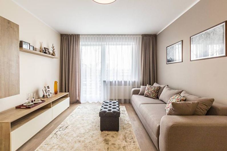 Standard Vertical Curtains - Living Room Curtain Design