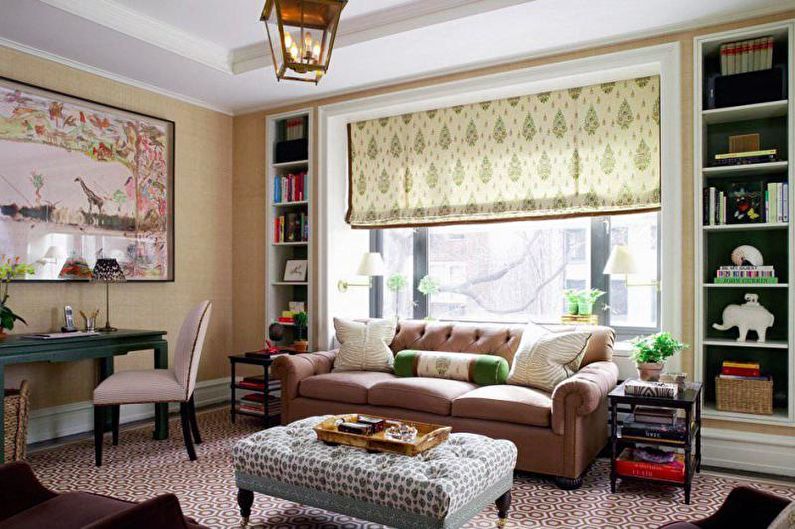 Roman curtains - Design curtains for the living room