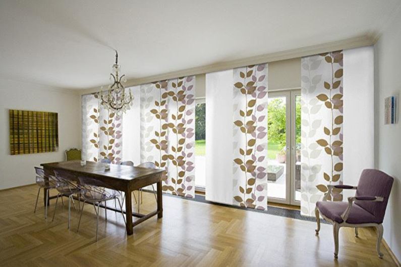Japanese curtains - Design curtains for the living room