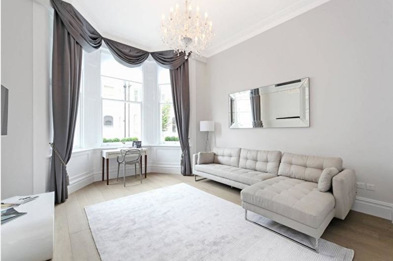 Design curtains for the living room - photo