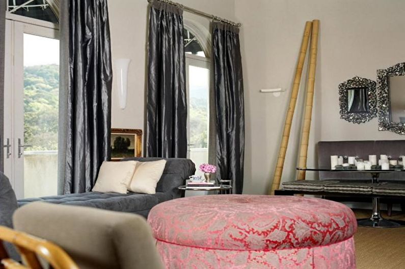 Design curtains for the living room - photo