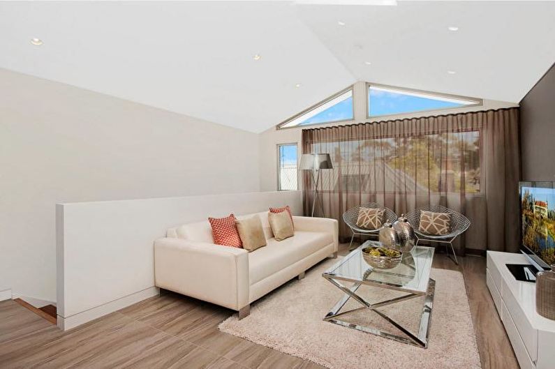 Design curtains for the living room - photo