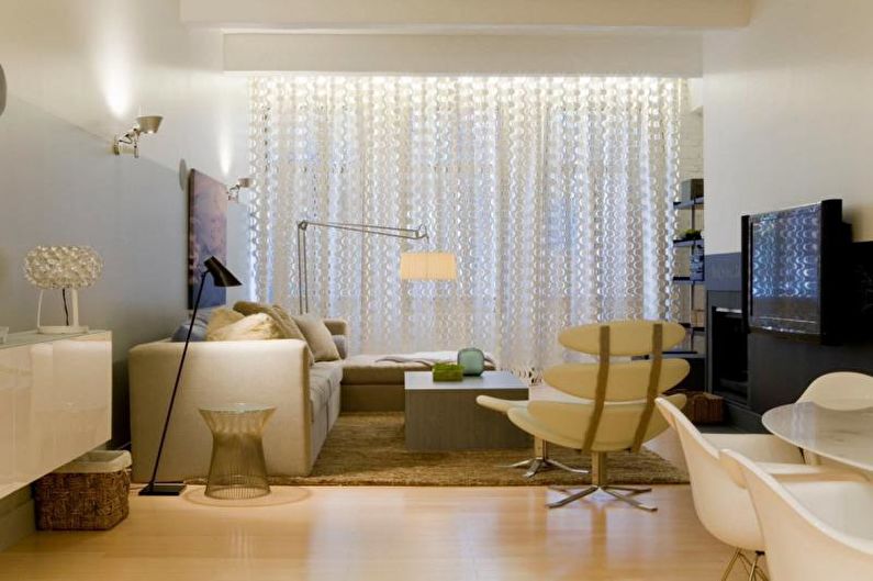 Design curtains for the living room - photo